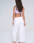 HR Wide Leg Crop w/ Square Pockets