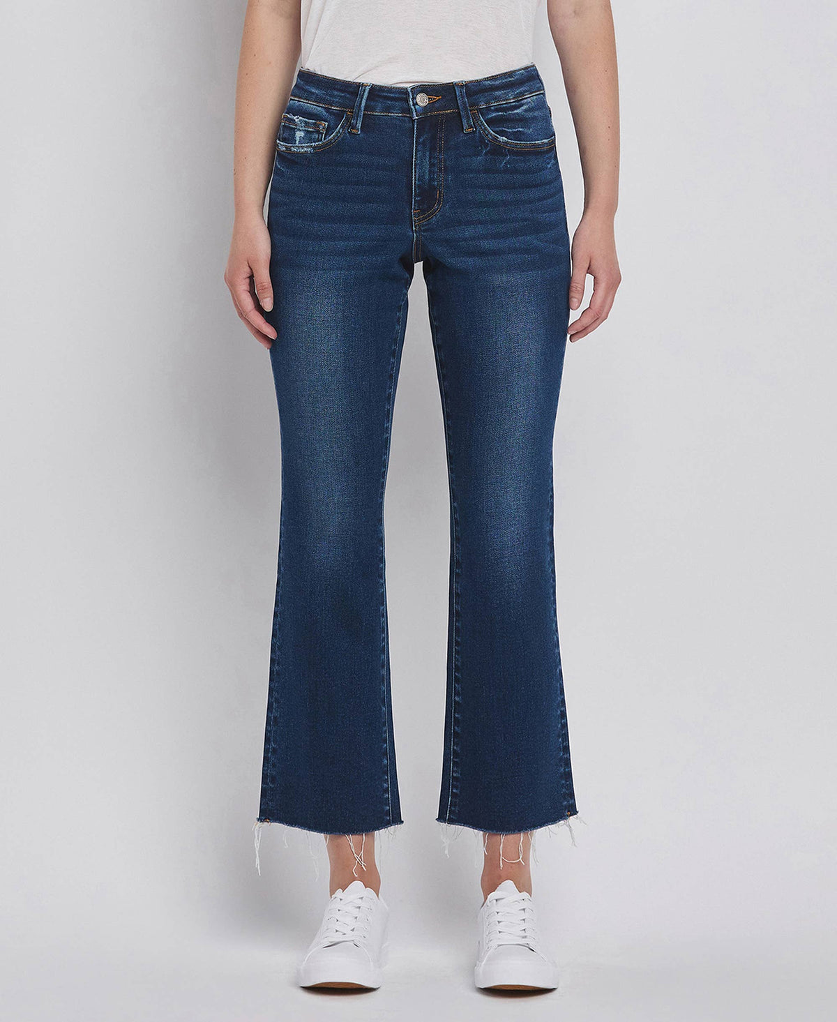 High Rise Mini Bootcut Jeans