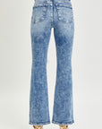 High Rise Distressed Flare Jeans