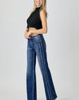 Mid Rise Straight Jeans