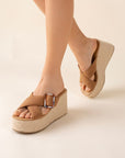 Espadrille Platform Slides