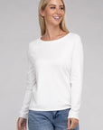 Viscose Round Neck Basic Sweater