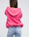 Stitch Detailed Elastic Hem Hoodie