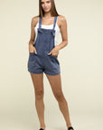 Washed Knot Strap Romper