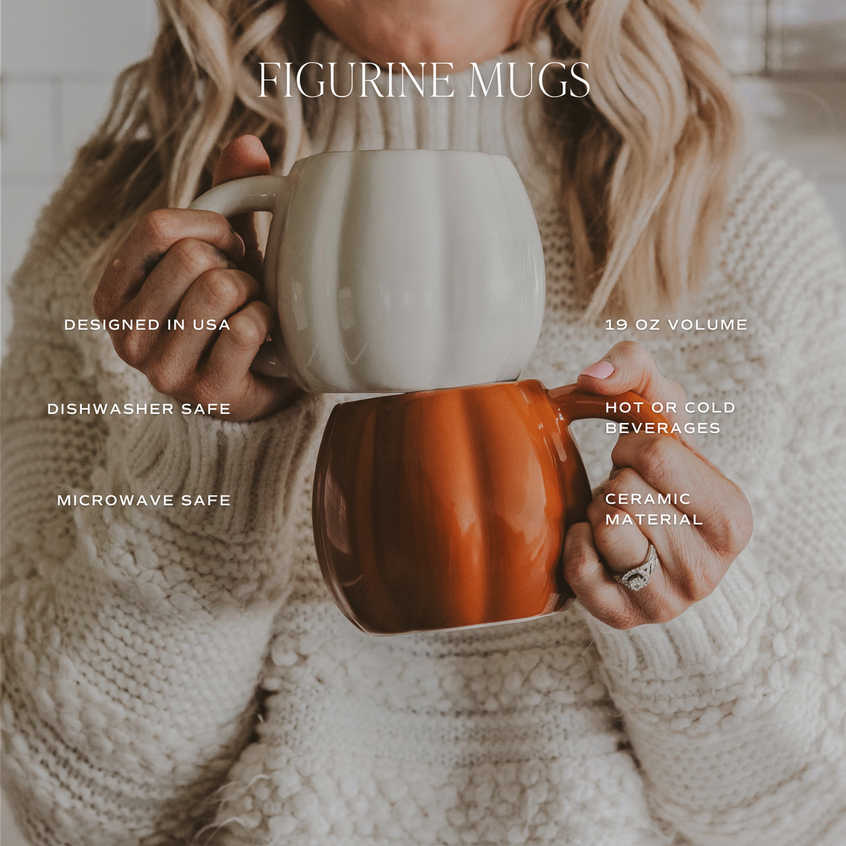 Cream Pumpkin Mug 🤍🎃☕