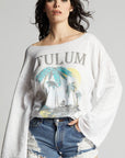 Take Me To Tulum Fleece Bell Sleeve Sweatshirt