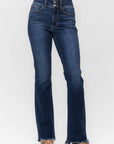 Judy Blue Full Size Frayed Hem Bootcut Jeans