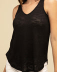 V Neck Sleeveless Cami Top