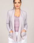 Jersey Knit Cardigan w/ Pockets