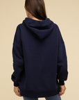 Oversized Hoodie Longline Sweatshirt