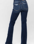 Judy Blue Full Size Frayed Hem Bootcut Jeans