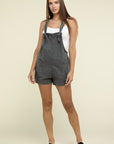 Washed Knot Strap Romper