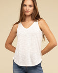 V Neck Sleeveless Cami Top