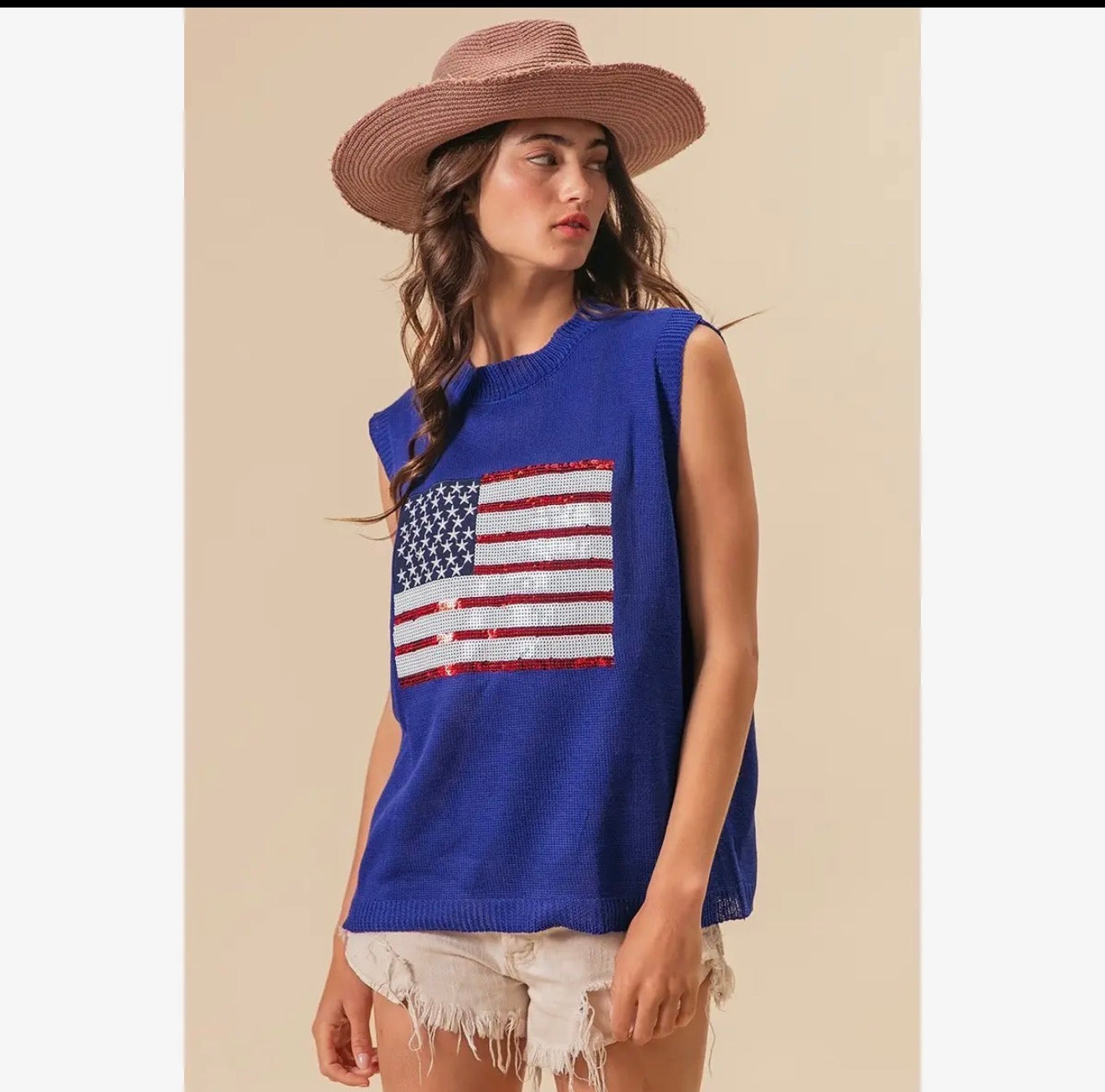 Party in the USA 🇺🇸 Flag Sequin Tank
