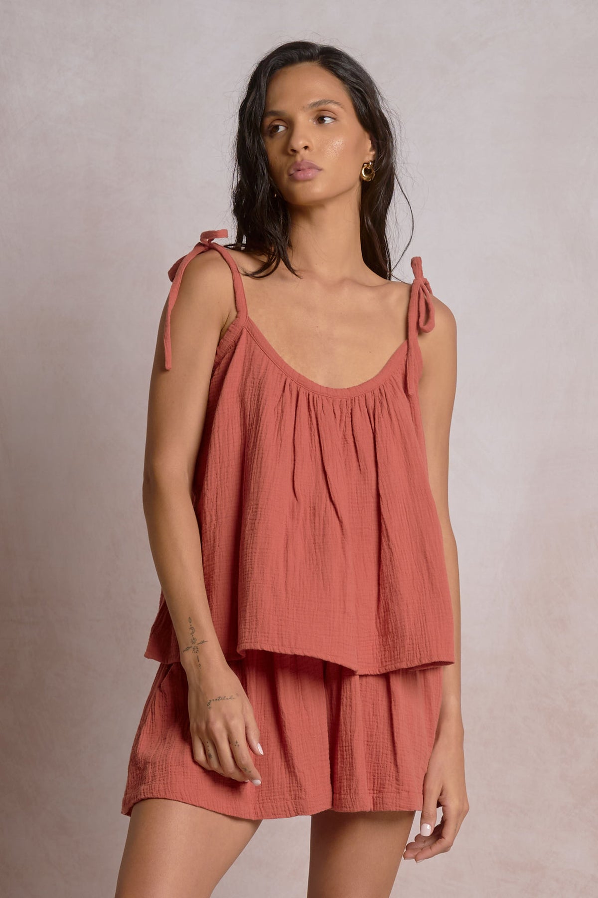 Doka Tie-Strap Cotton Tank