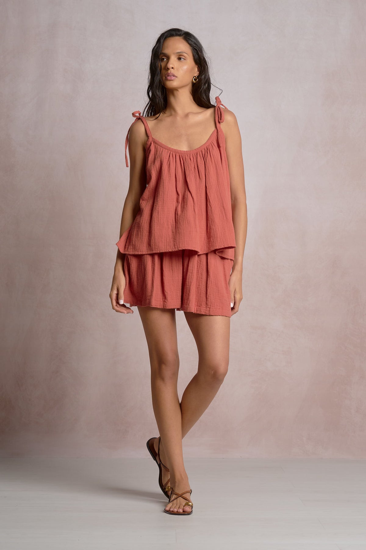Doka Tie-Strap Cotton Tank