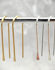Modern Open Hoop Threader Earrings - Sterling Silver