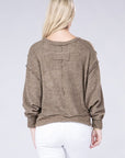 Brushed Melange Hacci Oversized Sweater