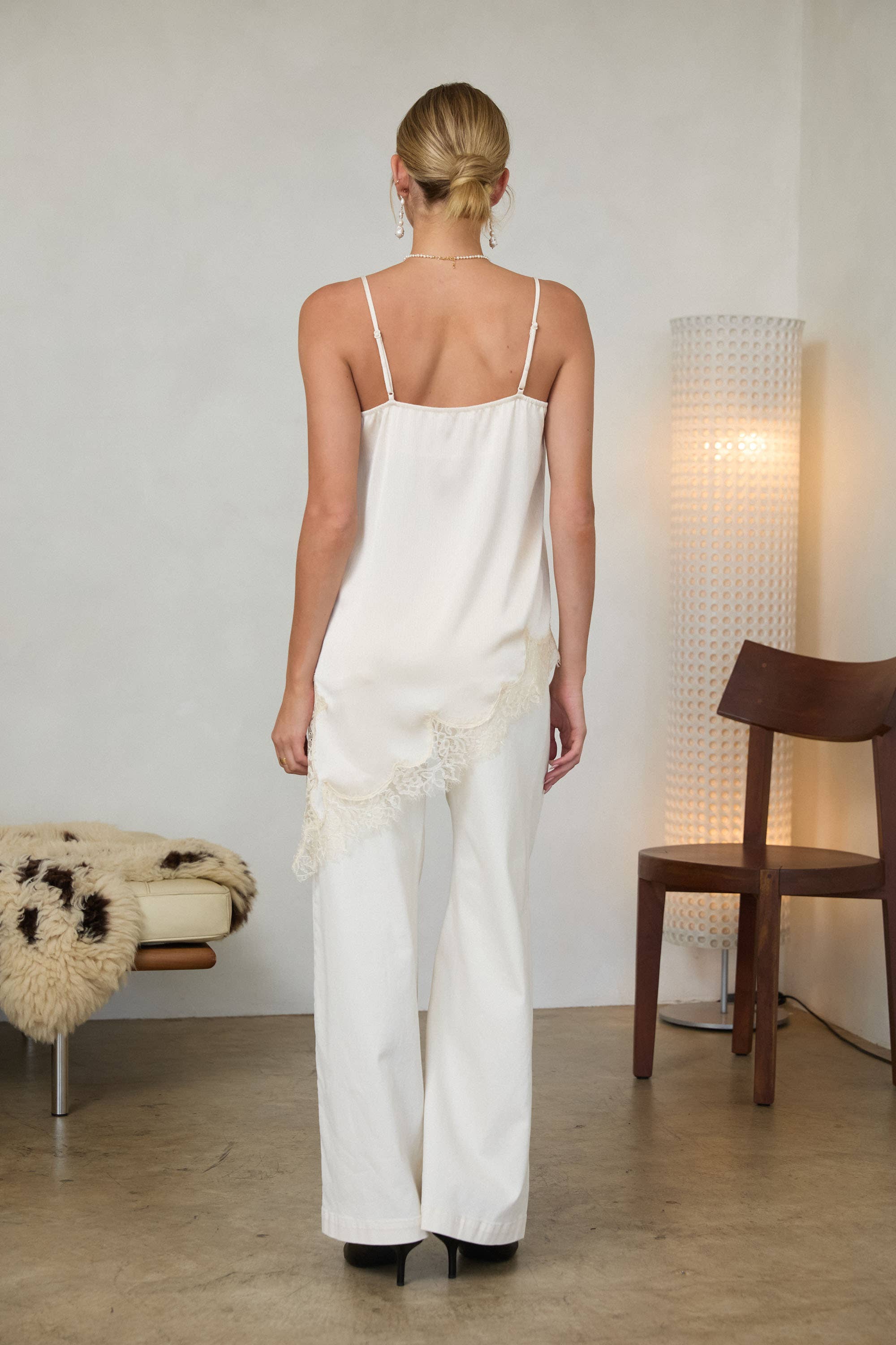 Asymmetrical Satin Cami (I)