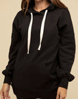 Oversized Hoodie Longline Sweatshirt