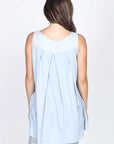 Linen Tunic in Ice Blue