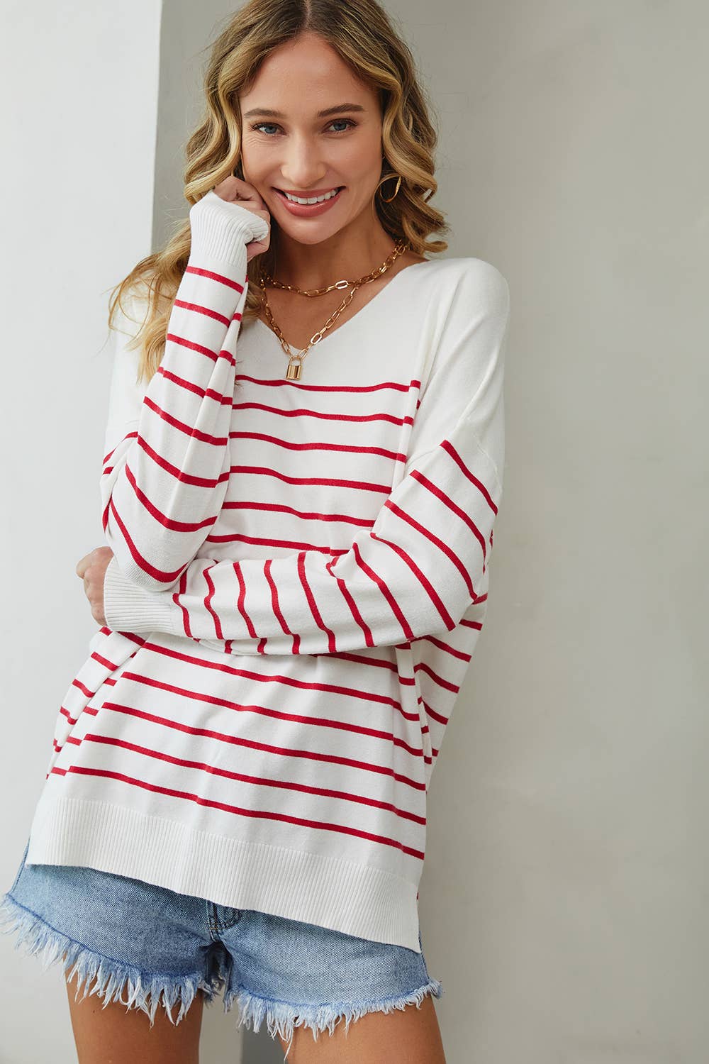 Cozy Oversized Striped Sweater