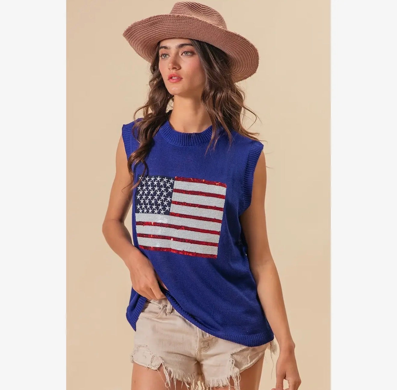 Party in the USA 🇺🇸 Flag Sequin Tank