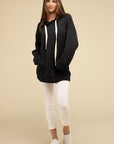 Oversized Hoodie Longline Sweatshirt