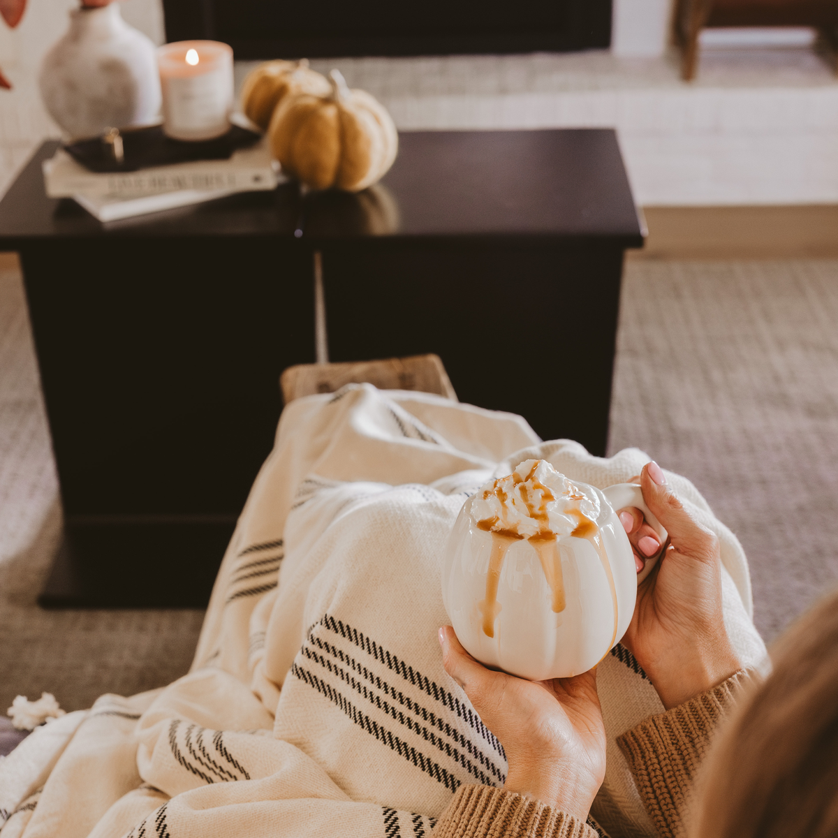 Cream Pumpkin Mug 🤍🎃☕