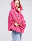 Stitch Detailed Elastic Hem Hoodie