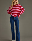 Pink & Red Sweater