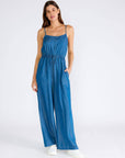 Wide Leg Denim jumpsuit