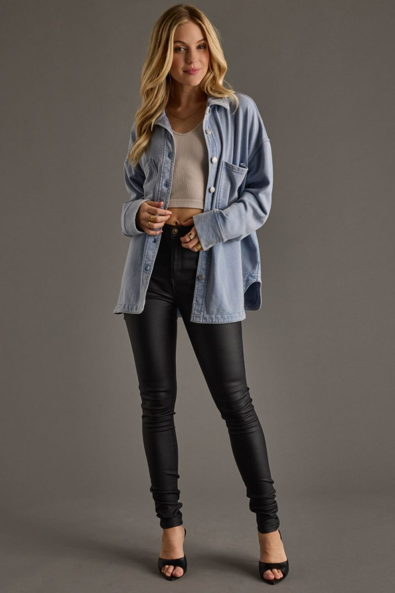 Blue Skies Relaxed Button-Up Shirt 💙