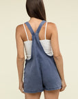 Washed Knot Strap Romper