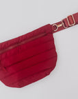 Puffer Belt Bag (crimson red)