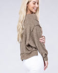 Brushed Melange Hacci Oversized Sweater