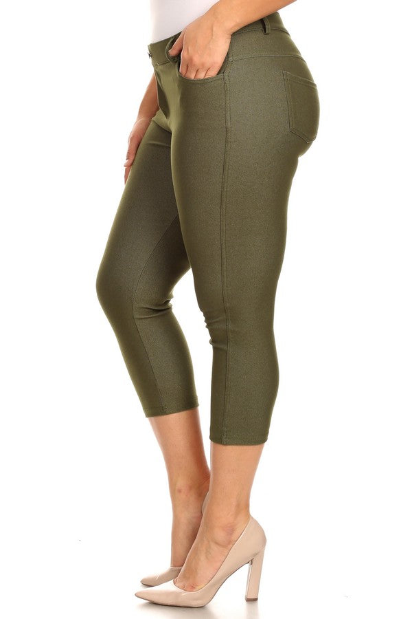 Capri- Stretch Pull-On Jeggings 👖 Curvy