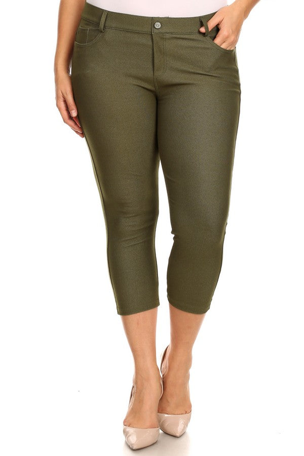 Capri- Stretch Pull-On Jeggings 👖 Curvy