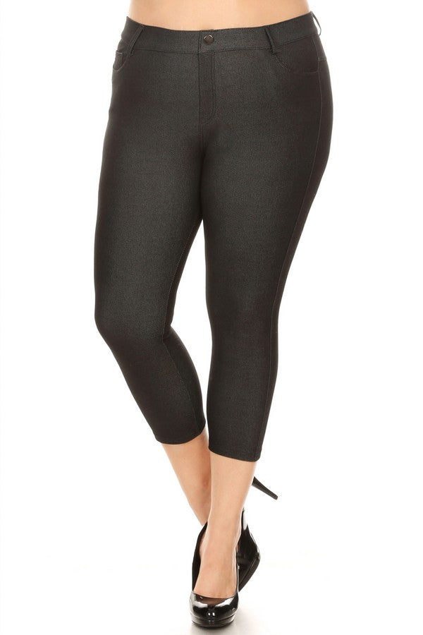 Capri- Stretch Pull-On Jeggings 👖 Curvy