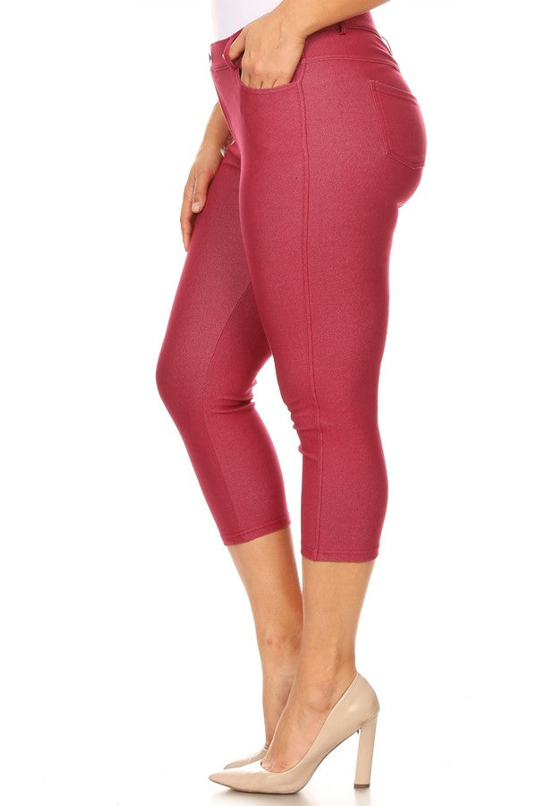 Capri- Stretch Pull-On Jeggings 👖 Curvy