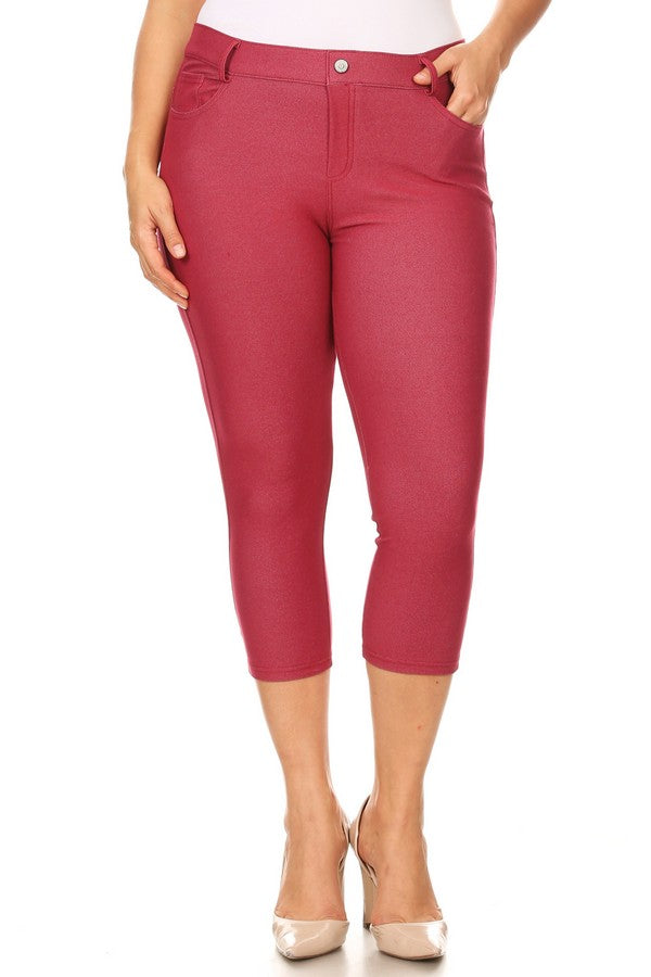 Capri- Stretch Pull-On Jeggings 👖 Curvy