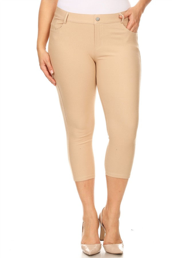 Capri- Stretch Pull-On Jeggings 👖 Curvy