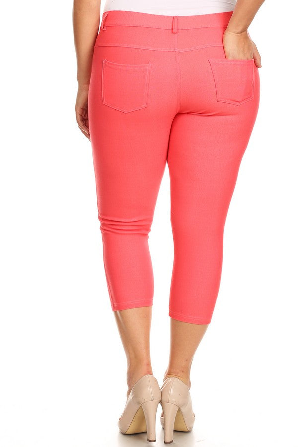 Capri- Stretch Pull-On Jeggings 👖 Curvy