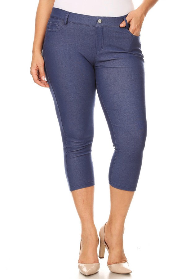 Capri- Stretch Pull-On Jeggings 👖 Curvy