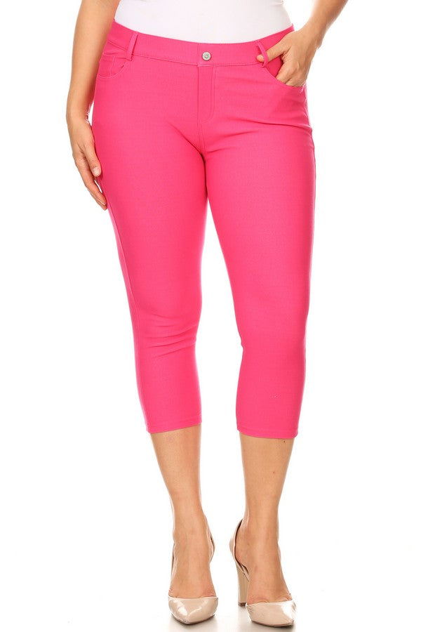 Capri- Stretch Pull-On Jeggings 👖 Curvy