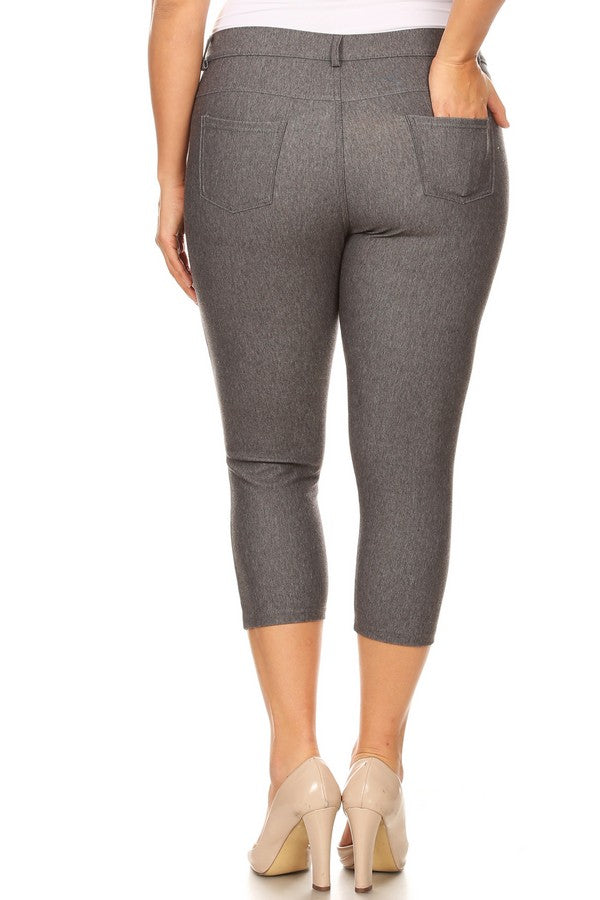 Capri- Stretch Pull-On Jeggings 👖 Curvy