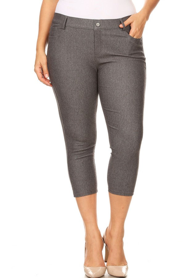 Capri- Stretch Pull-On Jeggings 👖 Curvy