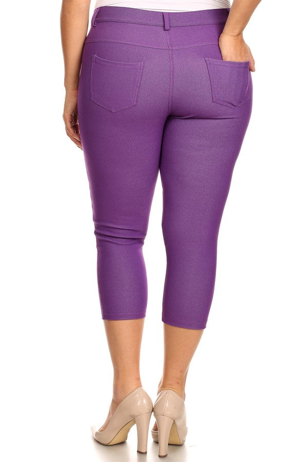 Capri- Stretch Pull-On Jeggings 👖 Curvy
