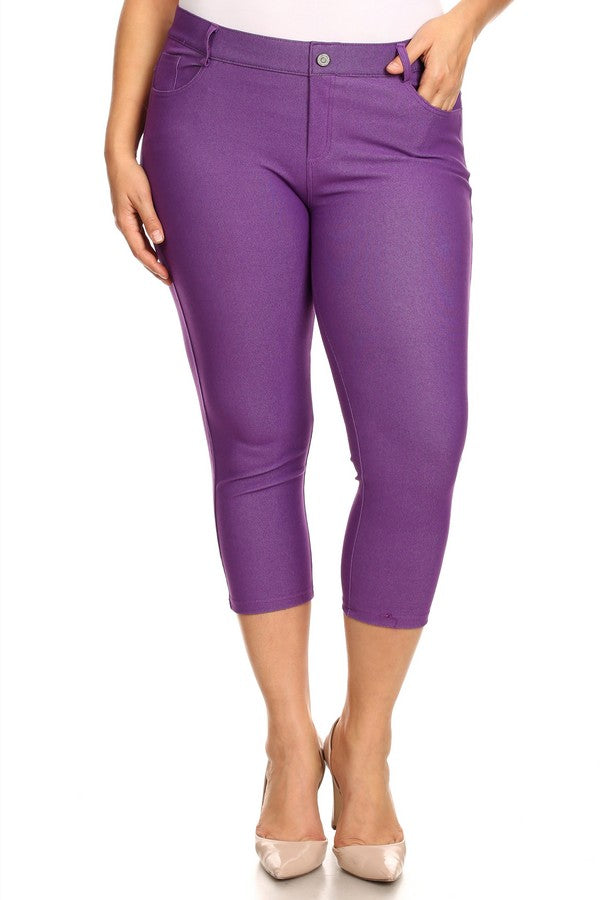Capri- Stretch Pull-On Jeggings 👖 Curvy