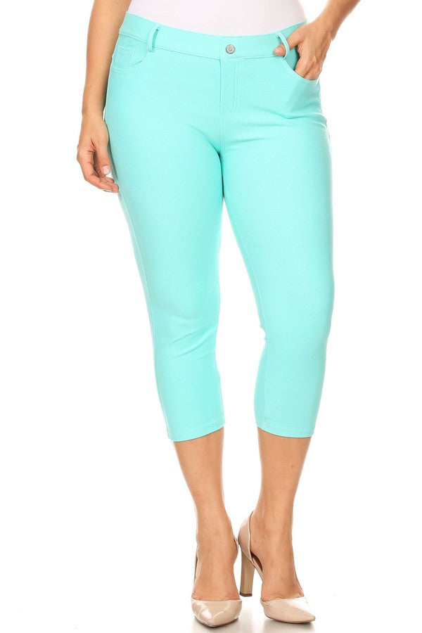 Capri- Stretch Pull-On Jeggings 👖 Curvy